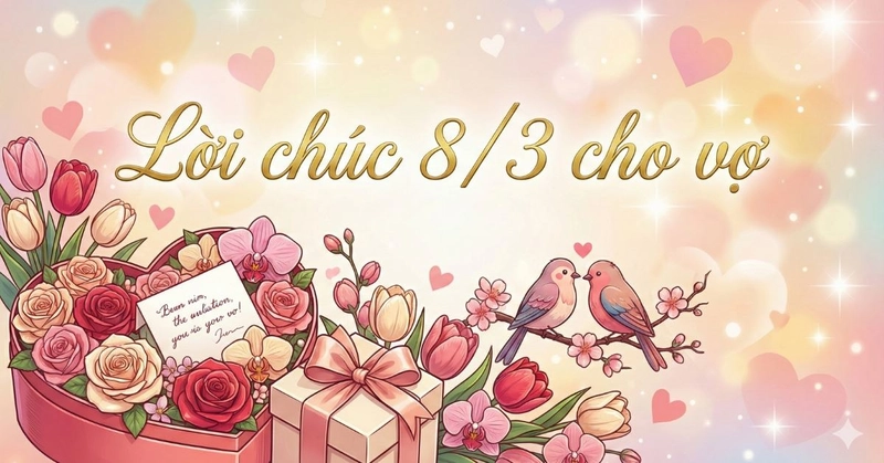 Lời chúc 8/3 cho vợ ngọt ngào, ý nghĩa và tinh tế