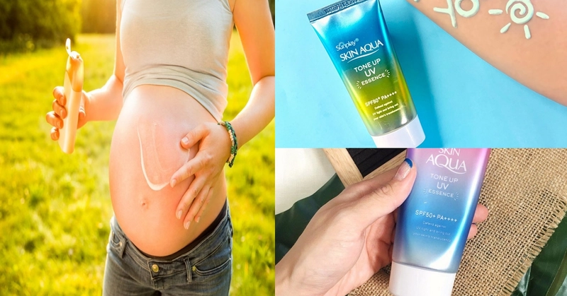 Kem chống nắng Skin Aqua bà bầu dùng được không?