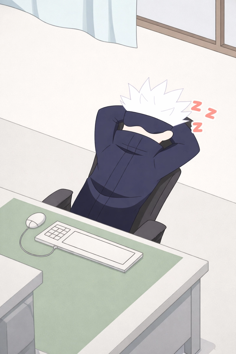 Ảnh Gojo Satoru chibi ngộ nghĩnh