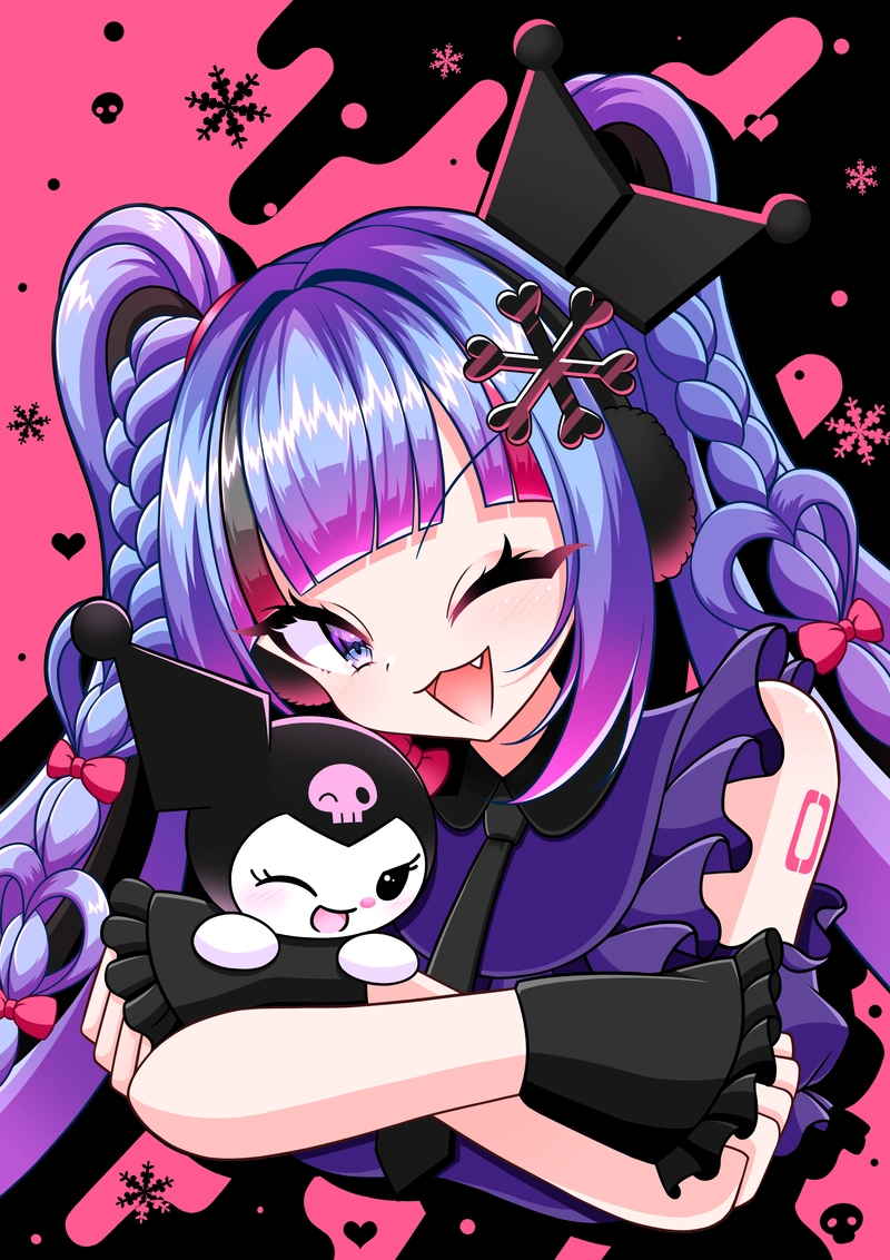 Ảnh Kuromi anime nhẹ nhàng