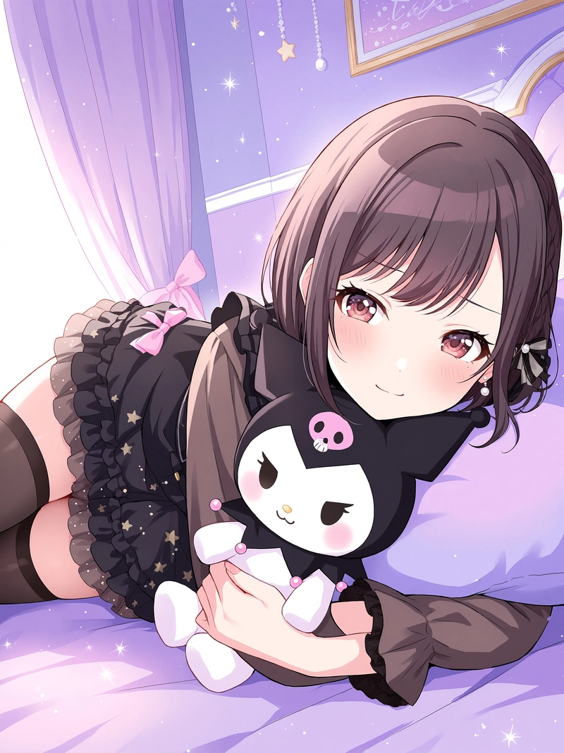 Ảnh Kuromi anime trong trẻo