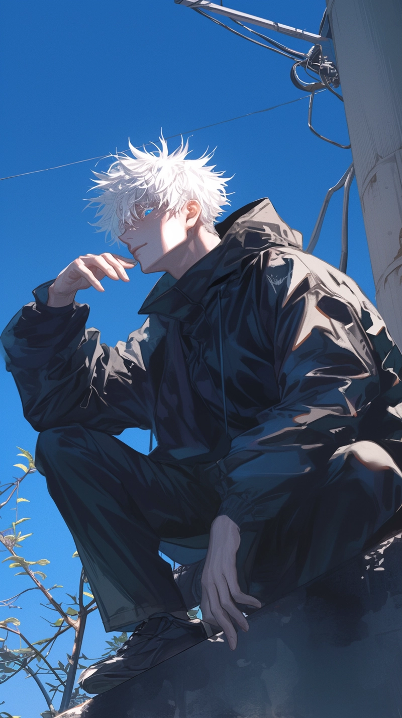 Ảnh anime Gojo Satoru cuốn hút