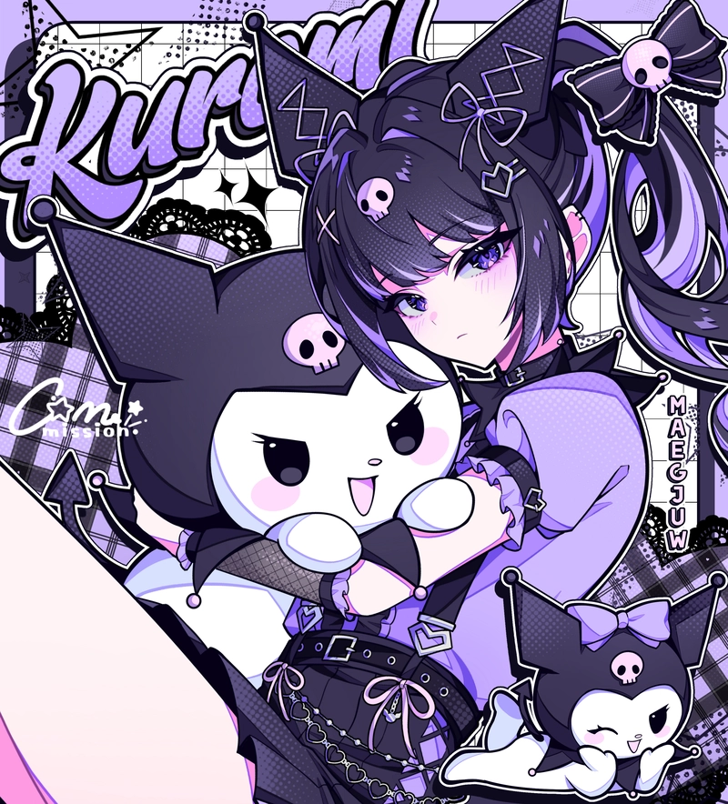 Ảnh anime Kuromi sắc nét