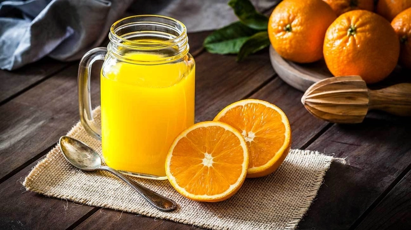 Caption nước ép hoa quả