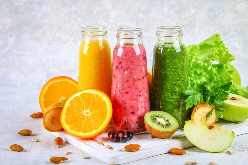 Caption nước ép trái cây dễ thương
