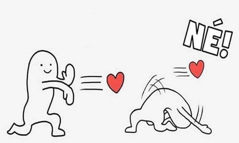 Caption từ chối tình cảm