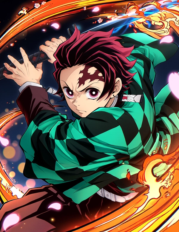 Hình Kamado Tanjirou cá tính
