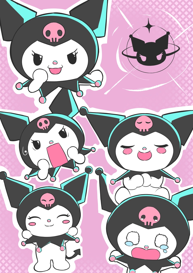 Hình Kuromi cute phong cách dễ thương