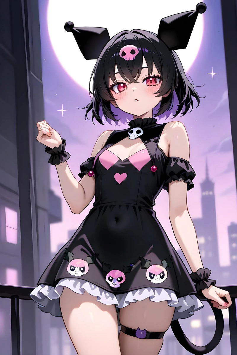 Hình ảnh Kuromi anime cute cuốn hút