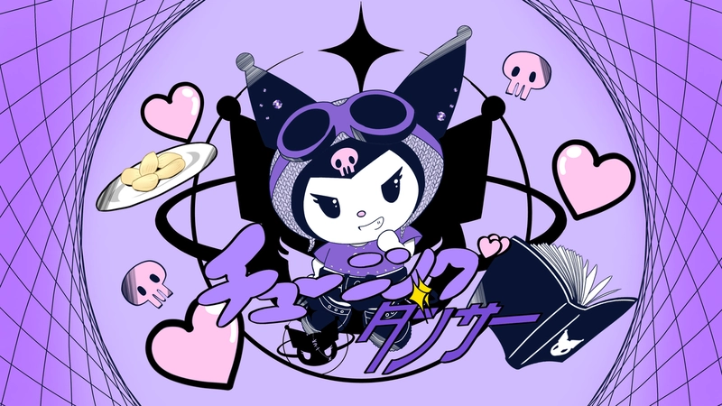 Hình ảnh Kuromi anime cute nhẹ nhàng