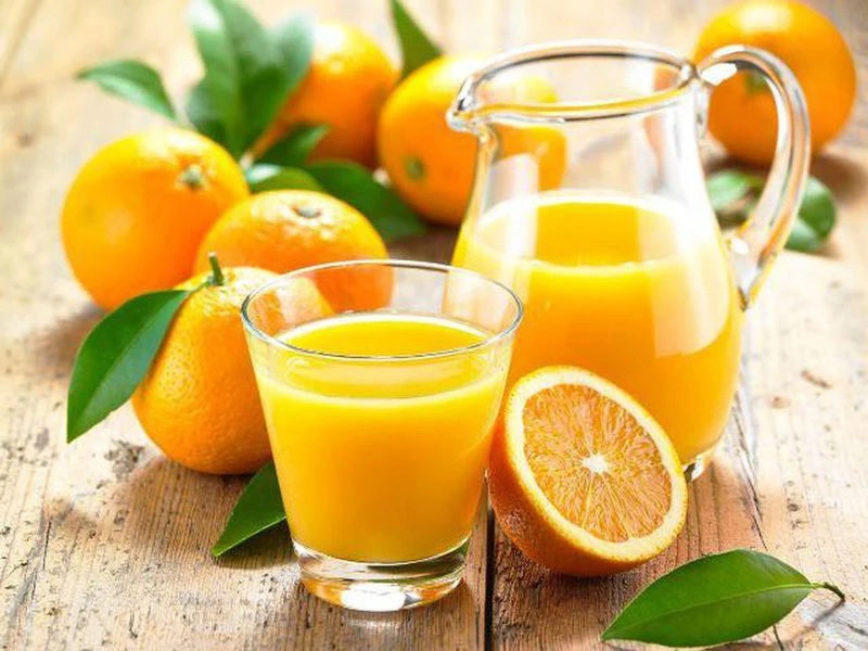 Nước cam chứa bao nhiêu calo