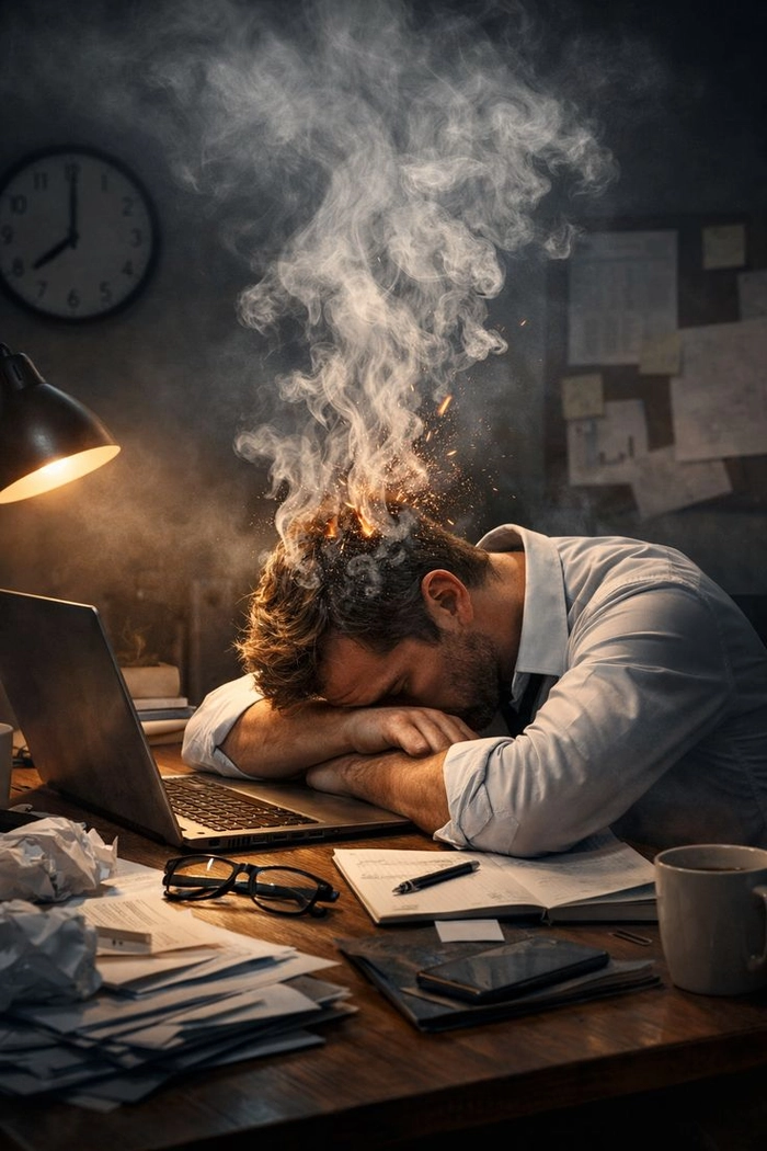 STT mệt mỏi vì công việc và cuộc sống