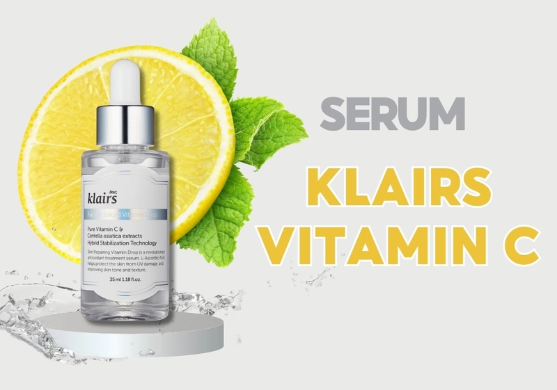 serum klairs vitamin c dùng sáng hay tối